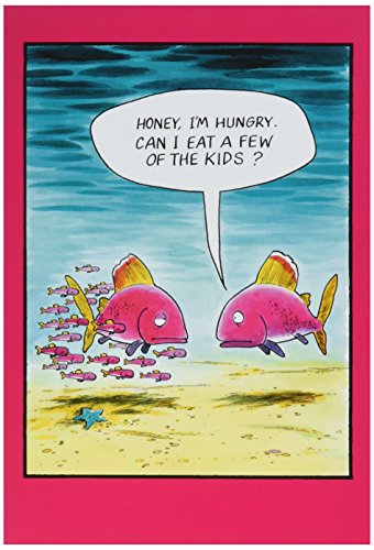 Comer los niños Día del padre tarjeta de felicitación de humor