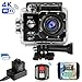 Produktbild Meerveil T800 4K Action Kamera WiFi Sport Kamera Camcorder 30M Wasserdicht Unterwasserkamera Helmkamera 16MP 170 Grad Weitwinkel mit 2 1050mAh Akkus und Accessoires Kits