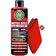 NAPKO Heavy Duty Glass Water Spot Remover(100ml) | windshield | 380 GSM Microfiber Cloth Free