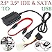 Produktbild HKFV SATA/PATA/IDE zu USB 2.0 Adapter Konverter Kabel für 2.5/3.5 Festplatte DVD USB 2.0 Adapter Konverter Kabelsatz