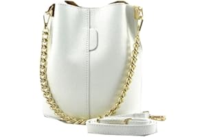 Superflybags Donna Borsa a Secchiello in vera Pelle Modello KIM 24x20x14made in Italy