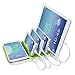 Produktbild Induktive Multi-ladestation, Qi Ladegerät mit 4 Port USB Ladestation EarthSave Multi Dockingstation Organizer Stand für iPhone X / iPhone 8,7,6,6s,5,5sPlus, iPad, Smartphones Und Tablets Grün
