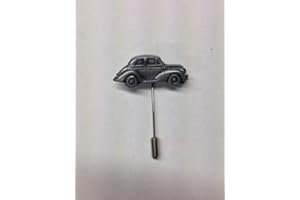 PRIDEINDETAILS Morris Minor Series 2 (Split Screen “Face Lift”) ref164 Motif on a tie stick pin hat scarf collar coat