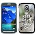 Produktbild Hülle Case Schutzhülle Cover Premium Case // Q01013406 keep calm and carry on 621 // Samsung Galaxy S5 Active SM-G870A (Not Fit S5)