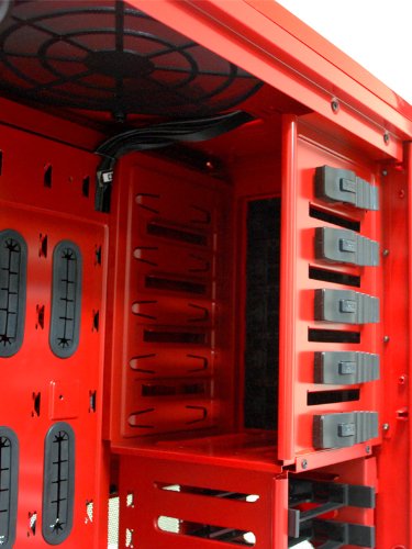 NZXT Phantom Big-Tower PC ( E-ATX, 5x 5,25 extern, 7x 3,5/2,5 intern, 7x Lüfter, USB 3.0) rot - 11