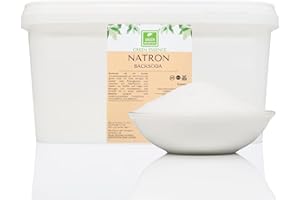 ‎GREEN ESSENCE Natron Pulver 5kg Backing Soda im Eimer - Natriumhydrogencarbonat - - Waschsoda Natronpulver Lebensmittelqualität - Natriumbicarbonat - soda pulver zum putzen von Green Essence