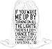 Produktbild If You Wake Me Up By Turning On The Lights Slogan Drawstring bag