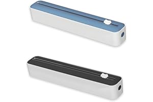 AIEIEII 2Pcs Cling Film Dispensers, Kitchen Foil Dispenser, Clingfilm Dispenser for Home and Kitchen Cling Film Organization for 30cm Clingfilm Foil Dispensers (Blue and Black)