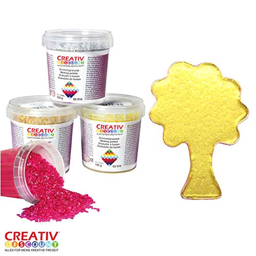 Preisvergleich Produktbild Creative Discount® Schmelzgranulat zitronengelb 200 g PREISHIT