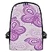 Produktbild Mini Rucksack Daypack Purple Flower Butterfly Rucksack Bag Leichtgewicht für Mädchen Jungen