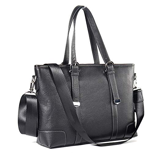 Preisvergleich Produktbild JPP Multifunktionale Aktentasche Große Kapazität Tragbare Lederhandtasche Messenger Schultertasche für Männer