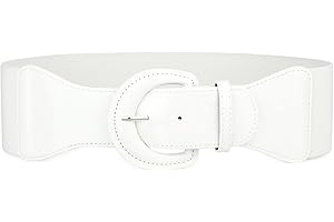 WHIPPY Women Wide Waist Belt for Dress Vintage Cinch Stretchy Elastic Belt with Hook Buckle for shirt coat