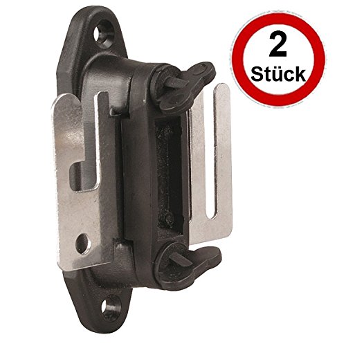 Patura Weidezaun Breitband-Torgriffisolator mit Edelstahl-Anschlußplatte (2er Pack)