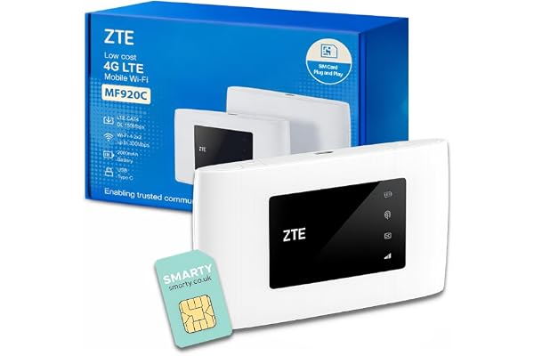 ZTE MF920U CAT4/4G LTE Wi-FI Mobile débloqué pour connecter jusqu'à 10 appareils, Batterie 2000 mAh