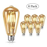 ✨Design: Edison vintage glühbirne, Entworfen auf der Basis von Thomas Edison's Original Glühlampe,eine innovative Glühbirne mit einer guten Kombination auf der neuen LED und Vintage Glühbirne Technologien