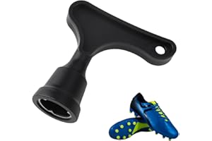 MAIXIANGGUOJI Football Boot Stud Wrench, Track Spikes Spanner for Soccer Shoes, Rugby Stud Key, Steel Replacement Tool for Football and Rugby (Black, 1 Pcs)