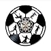 Produktbild szhao Vinyl Cd Rekord Wanduhr Modernes Design Kreative Fußball Uhren Jungen Zimmer Schwarz Wanduhr Quarz Wohnkultur 12 Zoll