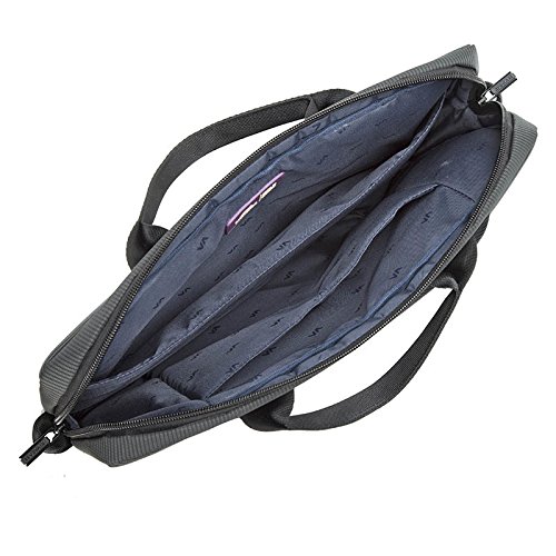 RIVACASE Tasche f  r Notebooks bis 13 3        Sehr flache Laptoptasche mit gepolsterten F  chern und viel Stauraum     Grau