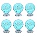 Produktbild FBSHOP(TM) 6 Stück Aqua Blau Bubbles Ball Kristallglas Möbelgriffe Türknöpfe Möbelknopf Knäufe Tür der Schublade ,Schrank , Kleiderschrank