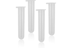 Rowiz 50PCS 10ml Plastic EP Lab Centrifuge Tube Vial Test Tube,Sample Bottle Test Tube with Round Bottom,Liquid Test Bottle with Graduation and Cap Packaging