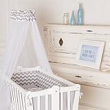 Puckdaddy Baby-Wiege 90 x 40 cm, auch als Kinderbett nutzbar - 3