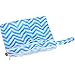 Damero 2pcs/pack Cute Travel Baby Wet and Dry Cloth Diaper Organiser Bag. Green+Blue Chevron