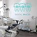 Produktbild Zahnpflege Wandaufkleber Zahnklinik Vinyl Wandtattoo Abnehmbare Dental Shop Dekoration Abnehmbare Quote Fenster Aufkleber 42x27 cm