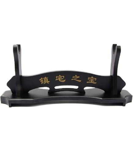 FOXSMZZ Sword Holder Japanese Velvet Padded Katana Stand Samurai