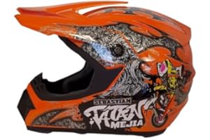 MUD DEFEATER MOTOR Kinder Crosshelm Mejia – Motorradhelm für Kinder, ABS-Schale, robuster Kinderhelm für Downhill, Quad und Motocross