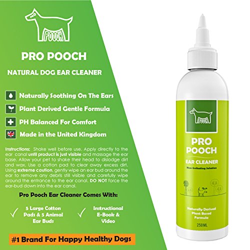 Pro-Pooch-Dog-Ear-Cleaner-250-ML-Stop-Itching-Head-Shaking-Smell-in-3-Days-Gentle-Solution-For-Dogs-With-Mites-Yeast-Itching-Ear-Odour-Naturally-Derived-Plant-Based-Formula