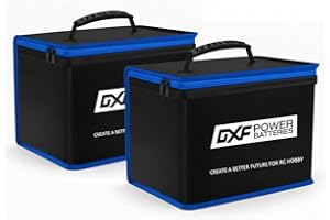 DXF Fireproof Explosionproof Safe Lipo Battery Bag for Lipo Battery Storage Charging Fire and Resistant Highly Sturdy Double Zipper Lipo Battery Guard(2 Packs)