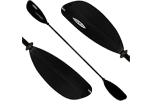 CONWY KAYAK 220cm Asymmetrical Lightweight Aluminium Floating Two Piece Kayak Canoe Boat Raft Paddle for Lake River Sea Watersport …