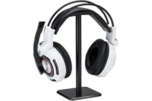 KLOP256 Support de casque stable pour Internet Cafe Support amovible universel en alliage d'aluminium Support pour casque de bureau Noir