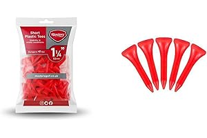 ND Sports Fitness Masters Lot de 50 Tees de Golf Unisexe en Plastique Rouge 3,2 cm