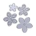 Produktbild Prettygood7 DIY Stanzformen 4 Größen Blumen Metall Prägung Schablonen für Scrapbooking Fotoalbum Papier Karte
