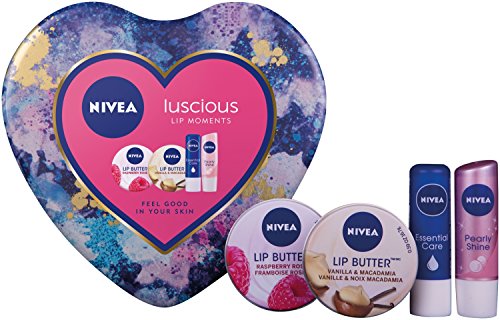 Nivea Luscious Lip Moments Gift Set for Women's - 4 Pieces