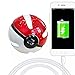 Produktbild XINBAN Pokeball Powerbank POKEMON GO 10000mAh mit LEDS leuchtet im dunkeln Ash Ketchum Pikachu Anime Manga Batterie Battery externer Akku für iPhone 6s/ 6/ 6 Plus/ 6s Plus, Galaxy S6/ S6 Edge/ Note 5 / Wiko / Sony Xperia / Cubot und andere Smartphones