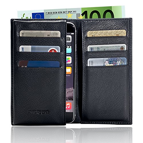 GEEK Custodia iPhone Pelle Nera per Apple iPhone 6/6S/7