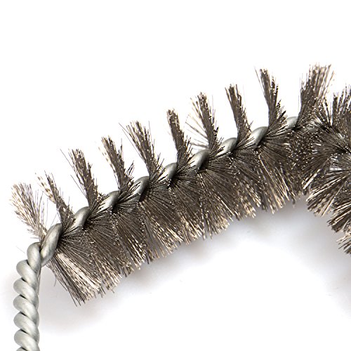 Rustler RS-0364 Grillbürste 2-er Set aus rostfreiem Edelstahl 53 und 30 cm, schwarz, 53 x 25 x 10 cm - 5