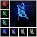 Produktbild Neuheit Modern Dance Tänzerin Lady 3D Lampe Nacht USB LED Beleuchtung Ballerinator Weihnachten Decora Freundschaft Laterne