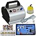 Produktbild SONDER-ANGEBOT AIRBRUSH KOMPRESSOR Set mit FARBEN Beauty II Nail Set - Komplett Set mit Airbrush Kompressor Airbrush Pistole mit 3 Düsen 6Stck-Schablonen-Set und 10 Fingernagelfarben Schlauch Cleaning Pot Aibrbrush-Bürsten