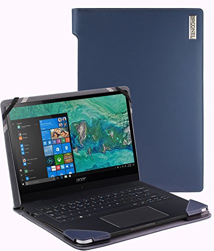 Broonel - Profile Series - Blue Leather Luxury Laptop Case For The Lenovo ThinkPad L380 Yoga