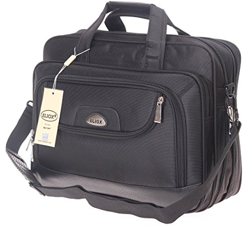 Preisvergleich Produktbild XXL und Kleiner Schultertasche Aktentasche Flugbegleiter Laptop Umhängetasche Business Messenger Bag Notebook Tasche Black Schwarz NEU (Modell 1)
