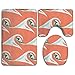 Produktbild IconSymbol Non-Slip 3 Piece Bathroom Carpet Set Crashing Surf - Sunset Memory Foam Extra Soft Contour Mat Combination