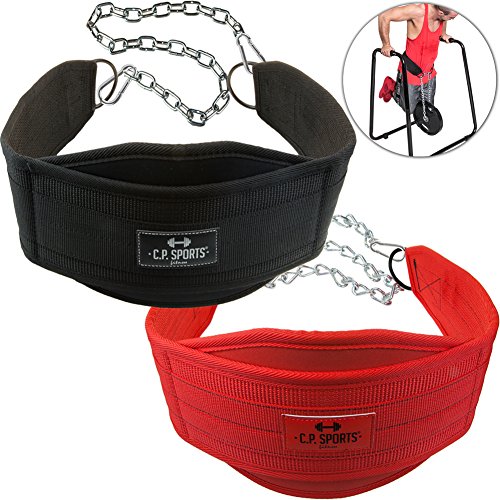 Cinturón para pesas C.P. Sports correa de inmersión, rojo