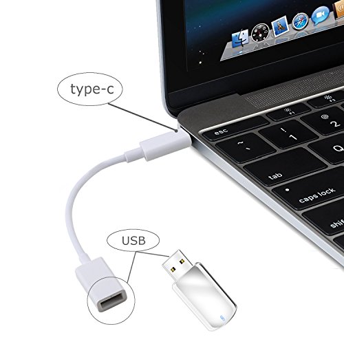 Incutex USB 3.1 Typ C zu USB 3.0 Typ A Kabel OTG Adapter Verbindungsdatenkabel, weiß - 5