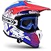 Produktbild SOXON® SKC-33 Set "Fusion White Blue" · Kinder-Cross-Helm · Motorrad-Helm MX Cross-Helm MTB BMX · ECE Schnellverschluss SlimShell Tasche S (53-54cm)