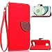 Produktbild Handy Tasche Motorola Moto Z Play, LifeePro[Kartensteckplätze]Mit PU Leder Ultra Dünne Klapp-Handy Tasche Magnet Handytasche Bookstyle Flip Case für Motorola Moto Z PlayRot)