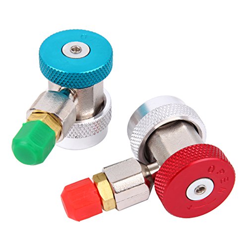 Ridgeyard Monteurhilfe Klimaanlage R134a R22 R404a R410a mit Schlauchset Schnellkupplung - 8