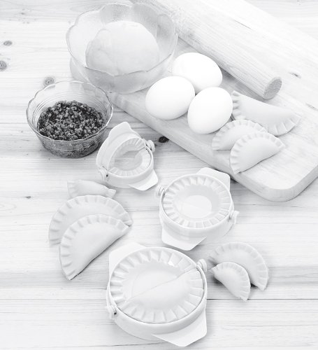 Fackelmann 15249 Former-Set für Ravioli und Teigtaschen, Weiß, 3 Stück - 2